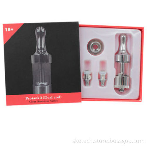 Dual coil protank 3, 2.5ml e liquid capacity